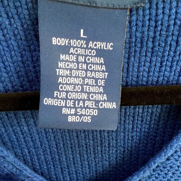 EVAN PICONE SWEATER WITH DYED RABBIT HAIR TRIM - Picture 3 of 3